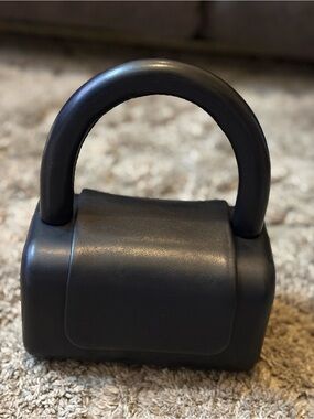 Structured Mini Top-Handle Handbag in Black